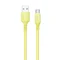 Кабель ColorWay USB - USB Type-C (M/M), soft silicone, 2.4 А, 1 м, Yellow (CW-CBUC043-Y)