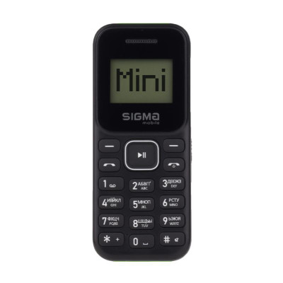 Мобiльний телефон Sigma mobile X-style 14 Mini Dual Sim BlackBlack/Green