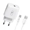 Зарядний пристрій SkyDolphin SC22ET (1USB, 2.1A) White (MZP-000159) + кабель Type-C