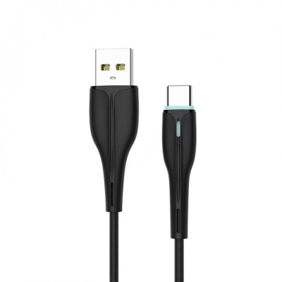 Кабель SkyDolphin S48T USB - USB Type-C (M/M), 1 м, Black (USB-000424)