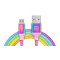 Кабель REAL-EL Premium USB - micro USB (M/M), 1 м, Rainbow (EL123500052)