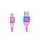 Кабель REAL-EL Premium USB - micro USB (M/M), 1 м, Rainbow (EL123500052)