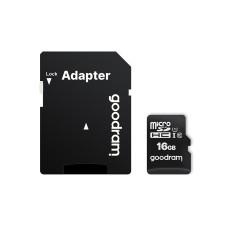 Карта пам`яті MicroSDHC 16GB UHS-I Class 10 GOODRAM + SD-adapter (M1AA-0160R12)