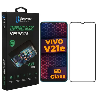 Захисне скло BeCover для Vivo V21E Black (707246)