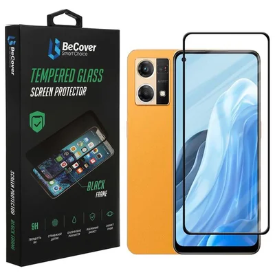 Захисне скло BeCover для Oppo Reno7 Black (707605)