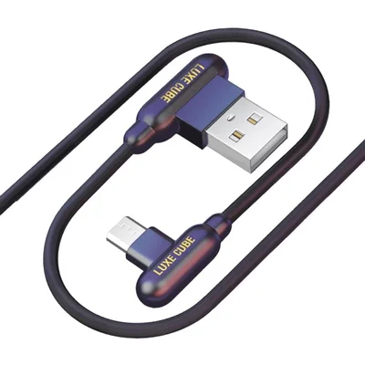Кабель Luxe Cube Game USB - micro USB (M/M), 1 м, чорний (8886668686143)