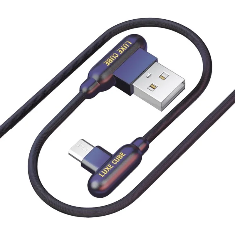 Кабель Luxe Cube Game USB - micro USB (M/M), 1 м, чорний (8886668686143)