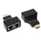 Адаптер Voltronic HDMI - 2хRJ-45 (M/F), Black (YT-SCPE HDMI/2P-30m720P/08516)