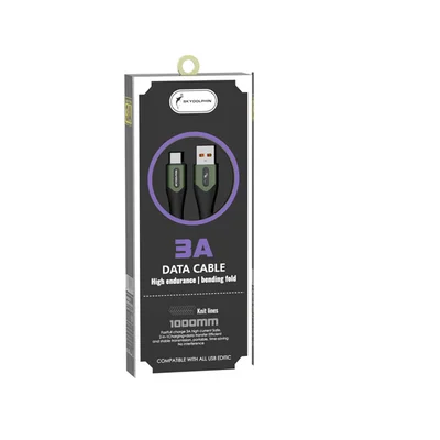 Кабель SkyDolphin S01T USB - USB Type-C (M/M), 1 м, Dark Green (USB-000582)