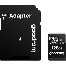 Карта пам`яті MicroSDXC 128GB UHS-I Class 10 GOODRAM + SD-adapter (M1AA-1280R12)