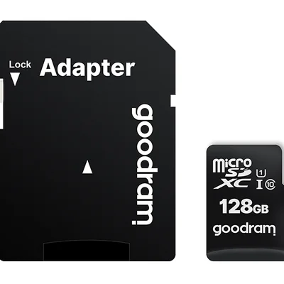 Карта пам`яті MicroSDXC 128GB UHS-I Class 10 GOODRAM + SD-adapter (M1AA-1280R12)