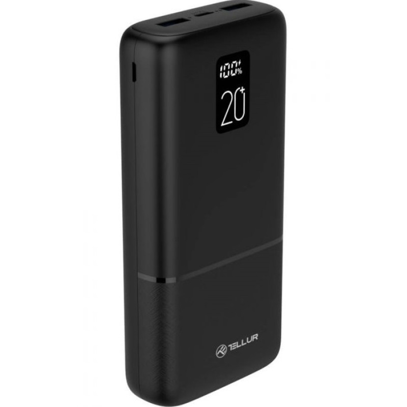 Універсальна мобільна батарея Tellur PD202 Boost Pro 20000mAh Black (TLL158351)