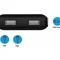 Універсальна мобільна батарея RealPower PB-20k SE Powerbank 20000mAh Black (PB-20k)