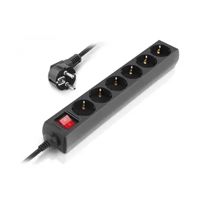 Фільтр живлення REAL-EL RS-6 Protect M 3м Black (EL122300034)