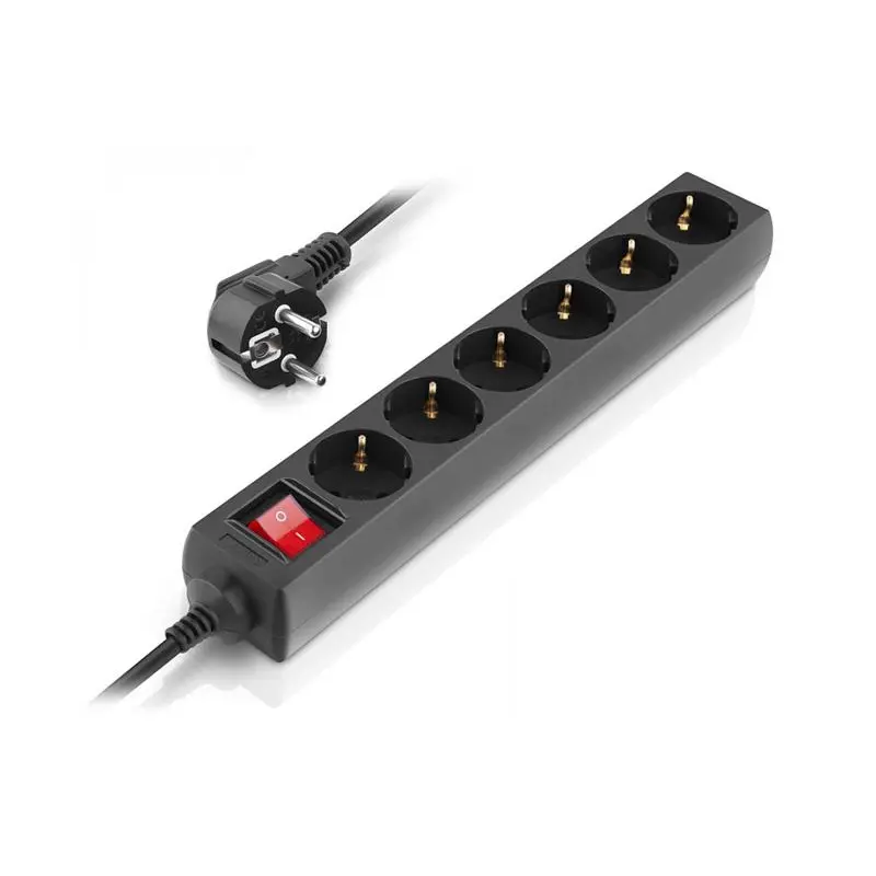 Фільтр живлення REAL-EL RS-6 Protect M 3м Black (EL122300034)
