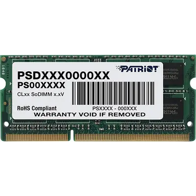 Модуль пам`яті SO-DIMM 4GB/1333 DDR3 Patriot Signature Line (PSD34G13332S)