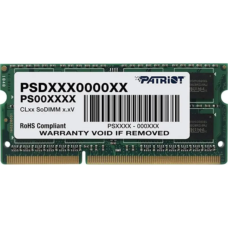 Модуль пам`яті SO-DIMM 4GB/1333 DDR3 Patriot Signature Line (PSD34G13332S)