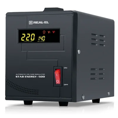 Стабілізатор REAL-EL Stab Energy-500 Black
