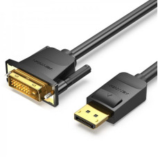 Кабель Vention DisplayPort - DVI (M/M), 1 м, Black (HAFBF)