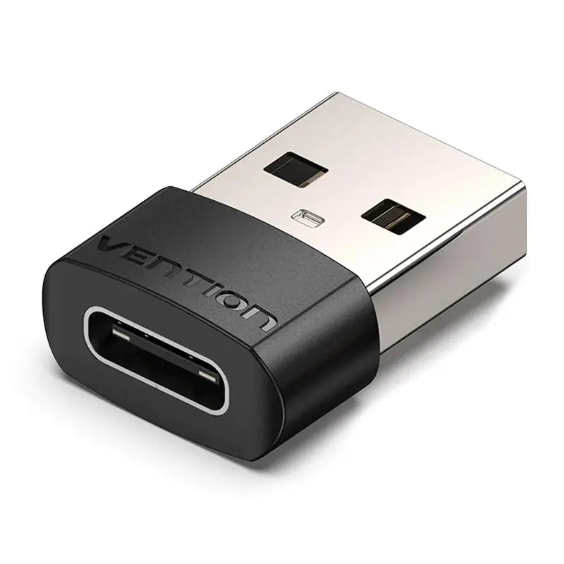 Перехідник Vention USB - USB Type-C V 2.0 (M/F) Black (CDWB0) Перехідник Vention USB - USB Type-C V 2.0 (M/F) Black (CDWB0)