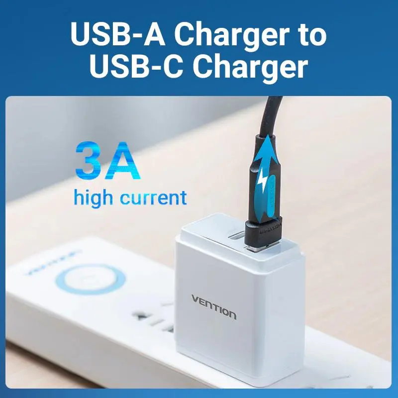 Перехідник Vention USB - USB Type-C V 2.0 (M/F) Black (CDWB0) Перехідник Vention USB - USB Type-C V 2.0 (M/F) Black (CDWB0)