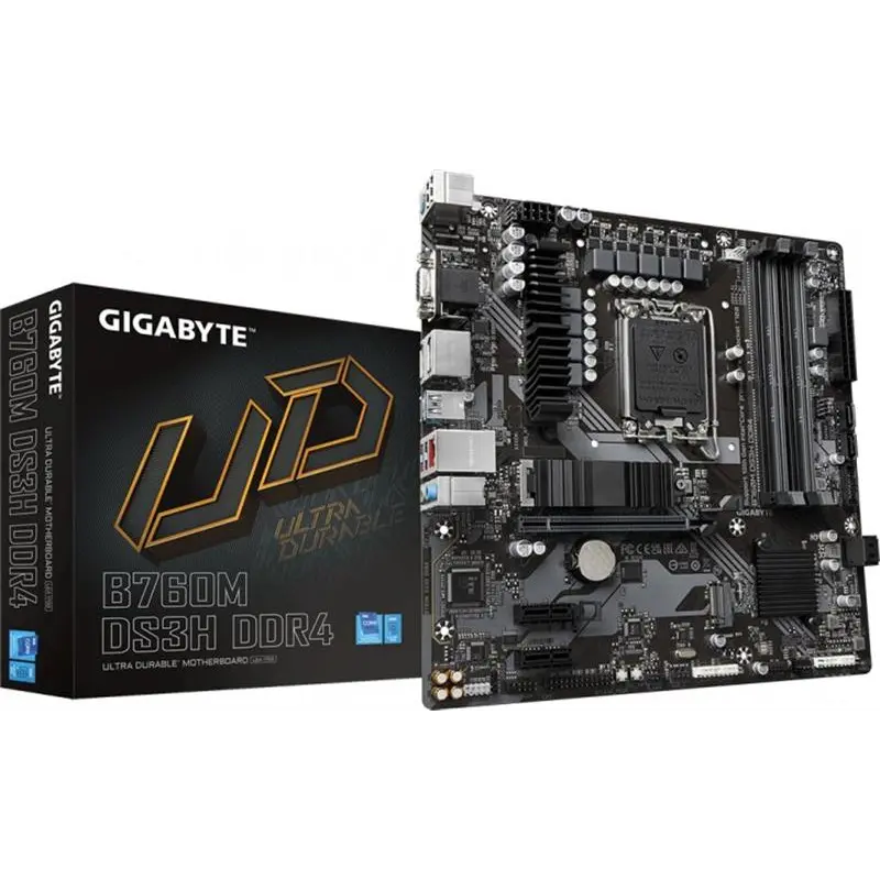 Материнська плата Gigabyte B760M DS3H DDR4 Socket 1700 Материнська плата Gigabyte B760M DS3H DDR4 Socket 1700