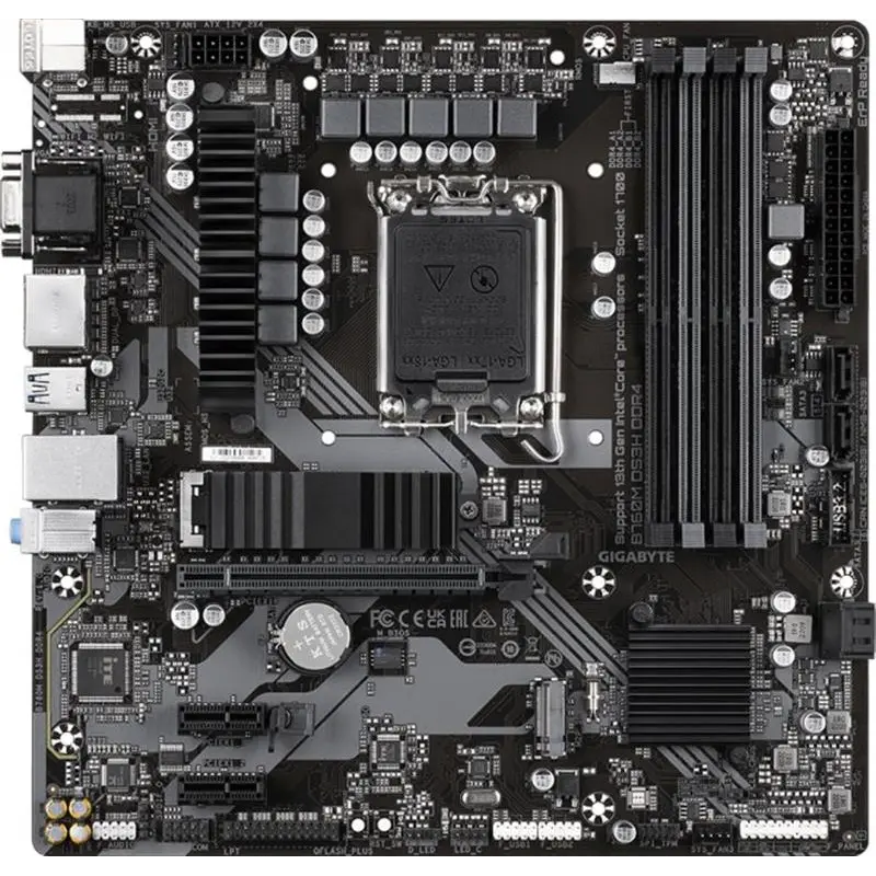Материнська плата Gigabyte B760M DS3H DDR4 Socket 1700 Материнська плата Gigabyte B760M DS3H DDR4 Socket 1700