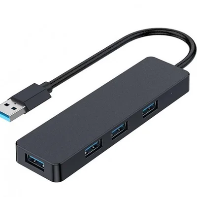 Концентратор USB 3.0 Gembird 4хUSB3.0, пластик, Black (UHB-U3P4-04)