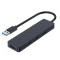 Концентратор USB 3.0 Gembird 4хUSB3.0, пластик, Black (UHB-U3P4-04)