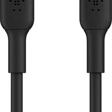 Кабель Belkin PVC USB Type-C - Lightning (M/M), 1 м, Black (CAA003BT1MBK)