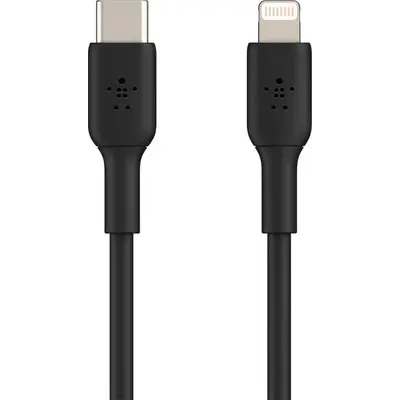 Кабель Belkin PVC USB Type-C - Lightning (M/M), 1 м, Black (CAA003BT1MBK)