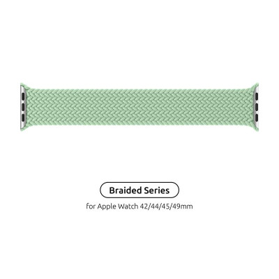 Ремінець Armorstandart Braided Solo Loop для Apple Watch 42mm/44mm/45mm/49mm Mint Size 8 (160 mm) (ARM64914)