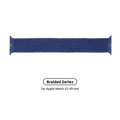 Ремінець Armorstandart Braided Solo Loop для Apple Watch 42mm/44mm/45mm/49mm Atlantic Blue Size 10 (172 mm) (ARM58080)