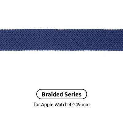 Ремінець Armorstandart Braided Solo Loop для Apple Watch 42mm/44mm/45mm/49mm Atlantic Blue Size 10 (172 mm) (ARM58080)