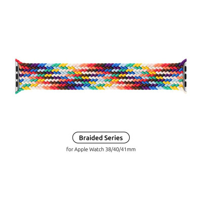 Ремінець Armorstandart Braided Solo Loop для Apple Watch 38mm/40mm/41mm Pride Edition Size 6 (144 mm) (ARM64935)