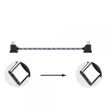 Кабель Goojodoq Type-C-Type-C Nylon для пульта RC-N1 DJI Mavic 3 / Air 2 / Air 2S / Mini 2 / Mini 3 Pro 0.3m Black (32866812366N130TT)