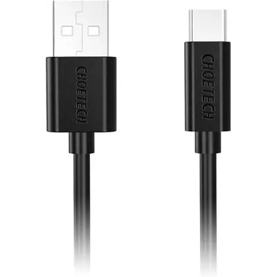Кабель Choetech USB - USB Type-C (M/M), 2 м, Black (AC0003) Кабель Choetech USB - USB Type-C (M/M), 2 м, Black (AC0003)