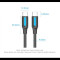 Кабель Vention USB Type-C - USB Type-C TPE Round PD 100W, 5A, 0.5m, Black (COTBD)