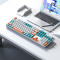 Клавіатура Aula Mechanical F2088 PRO White/Blue, plus 9 Orange keys KRGD blue (6948391234908)