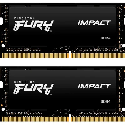 Модуль пам`ятi SO-DIMM 2x8GB/3200 DDR4 Kingston Fury Impact (KF432S20IBK2/16)