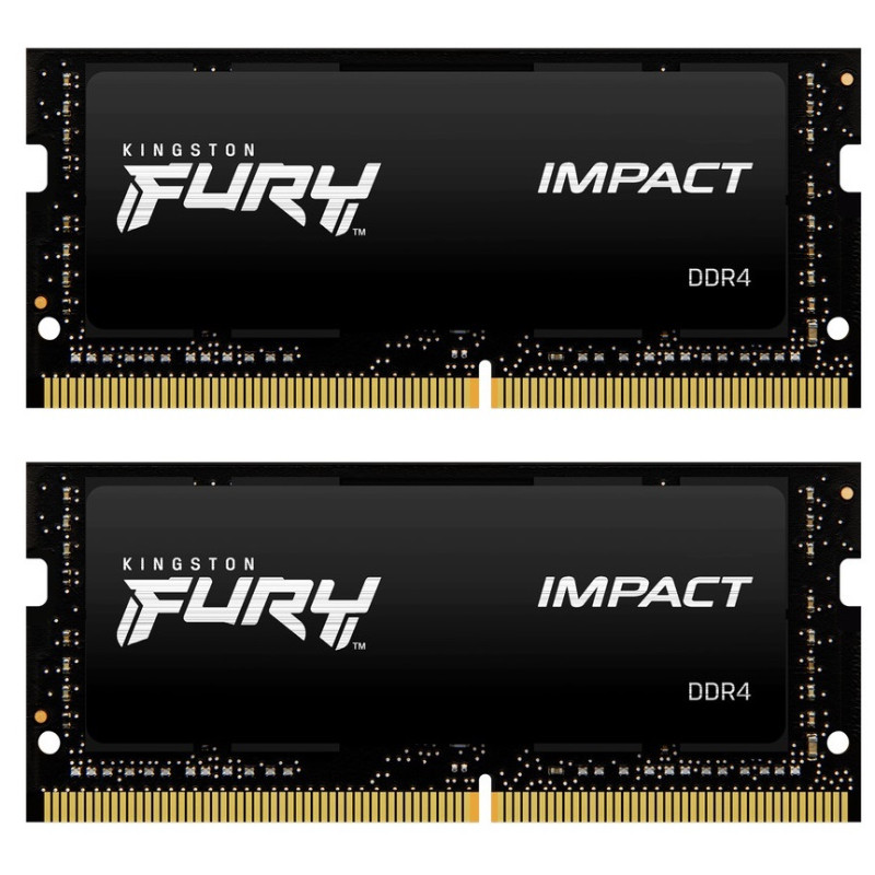 Модуль пам`ятi SO-DIMM 2x8GB/3200 DDR4 Kingston Fury Impact (KF432S20IBK2/16)