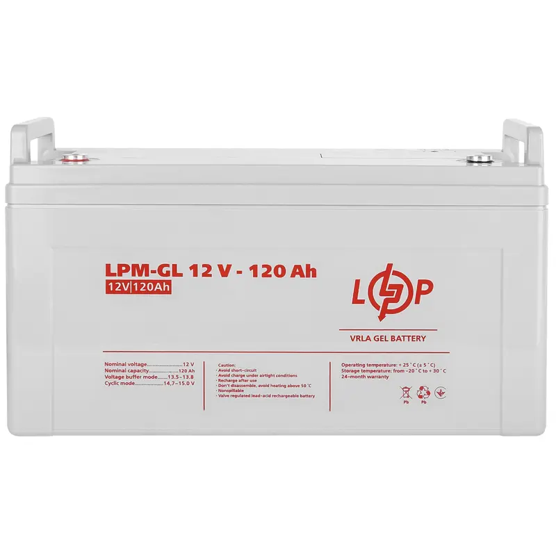 Акумуляторна батарея LogicPower 12V 120AH (LPM-GL 12 - 120 AH) GEL Акумуляторна батарея LogicPower 12V 120AH (LPM-GL 12 - 120 AH) GEL