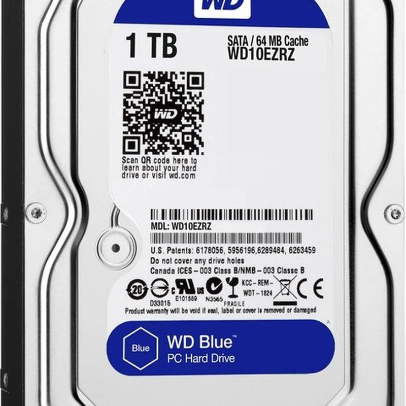 Накопичувач HDD SATA 1.0TB WD Blue 5400rpm 64MB (WD10EZRZ) Refurbished