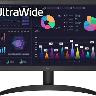 Монiтор LG 25.7" UltraWide 26WQ500-B IPS Black