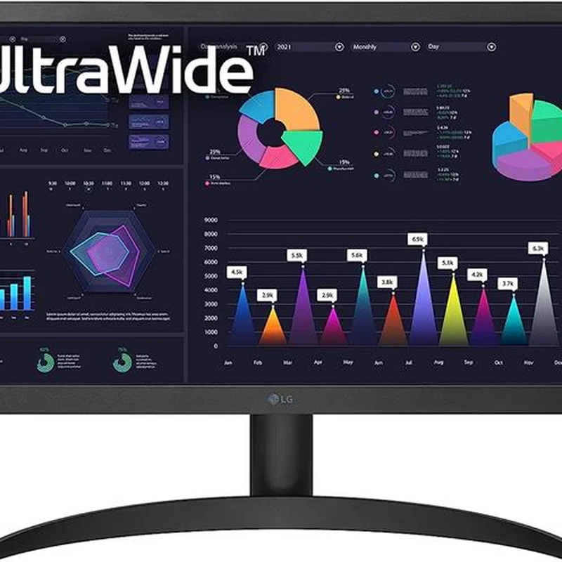 Монiтор LG 25.7" UltraWide 26WQ500-B IPS Black
