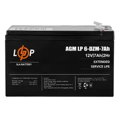 Акумуляторна батарея LogicPower 12V 7AH (LP 6-DZM-7 Ah) AGM