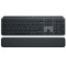 Клавiатура бездротова Logitech MX Keys S Plus Palm Rest Graphite (920-011589)