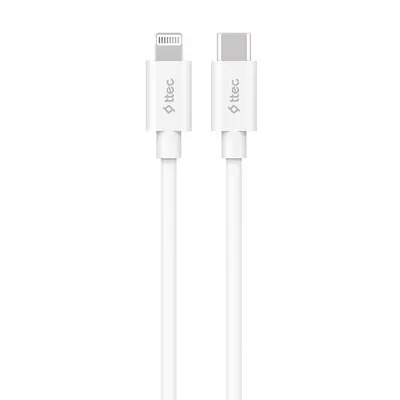 Кабель Ttec USB Type-C - Lightning (M/M), 1.5 м, White (2DKM04B)