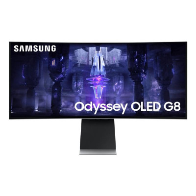 Монiтор Samsung 34" Odyssey OLED G8 (LS34BG850SIXUA) Black/Silver Curved