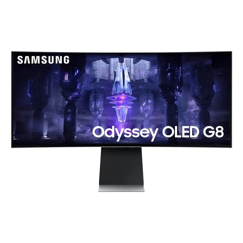 Монiтор Samsung 34" Odyssey OLED G8 (LS34BG850SIXUA) Black/Silver Curved